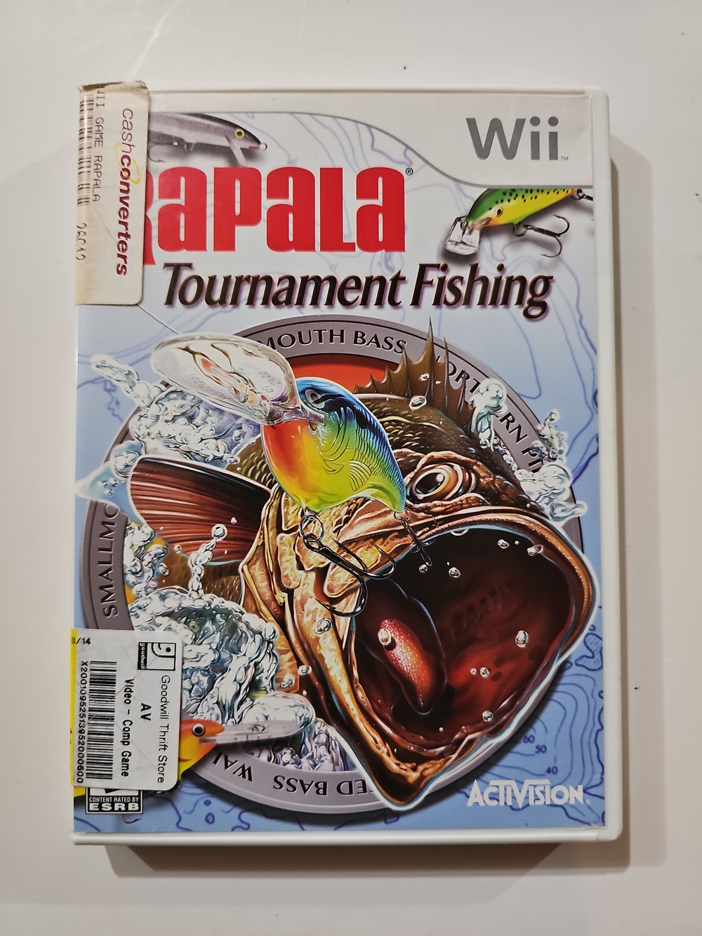 Rapala Tournament Fishing (Nintendo Wii, 2006) Bass Fishing Game w/ Manual